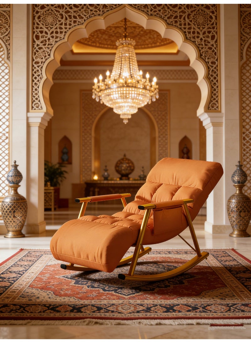 general Home rocking chair balcony lunch break lounge chair Nordic style bedroom living room sofa rocking chair - Image 1